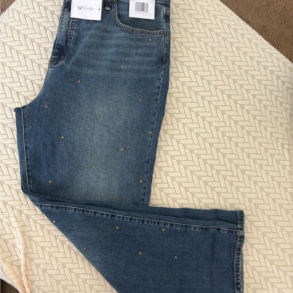 Jessica Simpson Zinnia Wide Leg Boyfriend Jeans NWT - Picture 3 of 9
